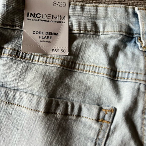 Inc mid rise flare jeans. Size 8. Never worn. - Picture 5 of 7